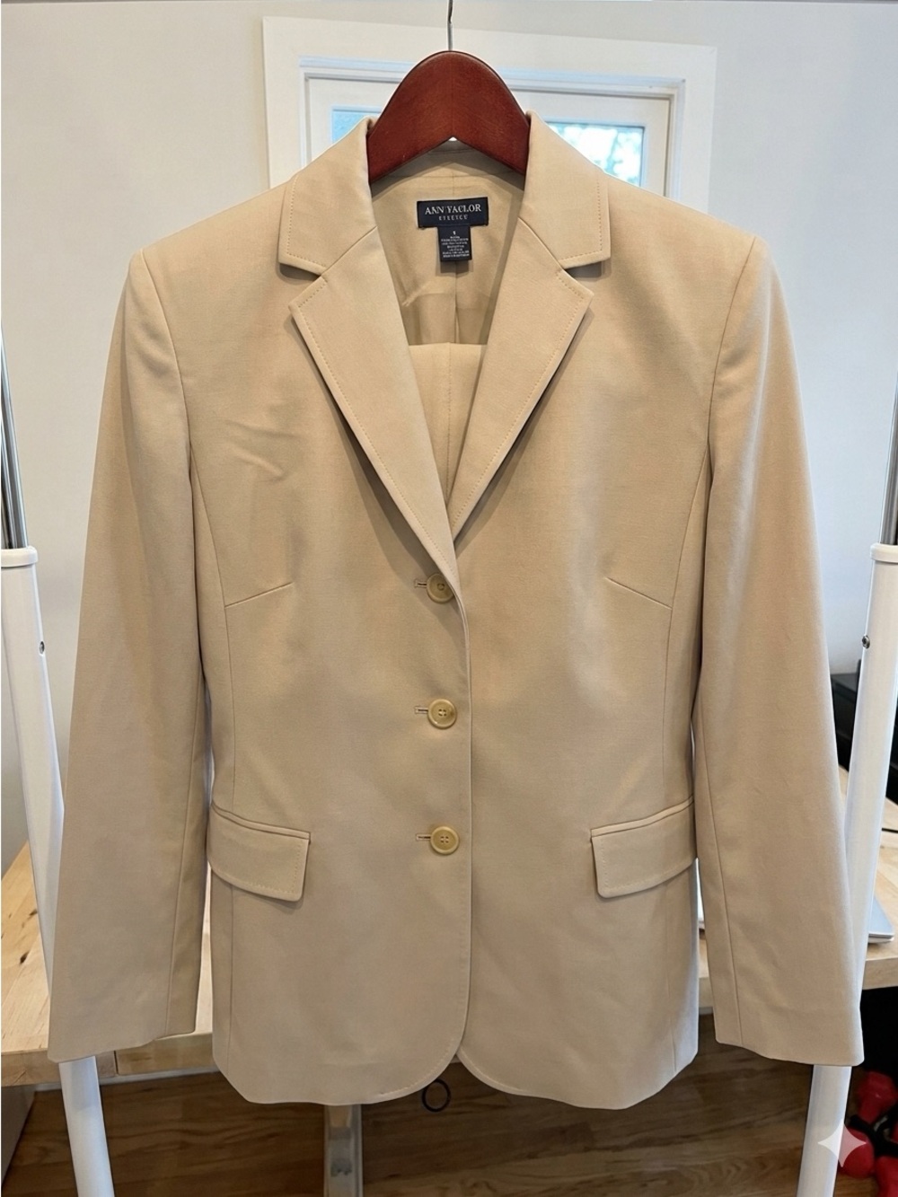 Ann Taylor Women’s Beige Tailored pantsuit
